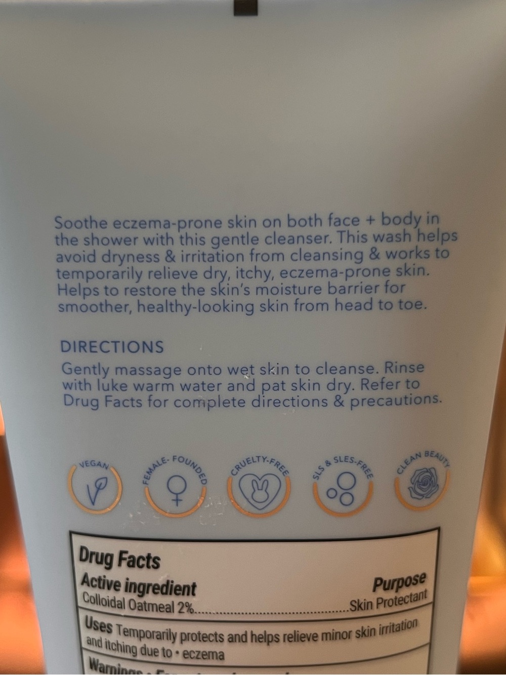 Nakery Beauty Soothing Face and body wash for Eczema, dryness, & redness New - Picture 2 of 7